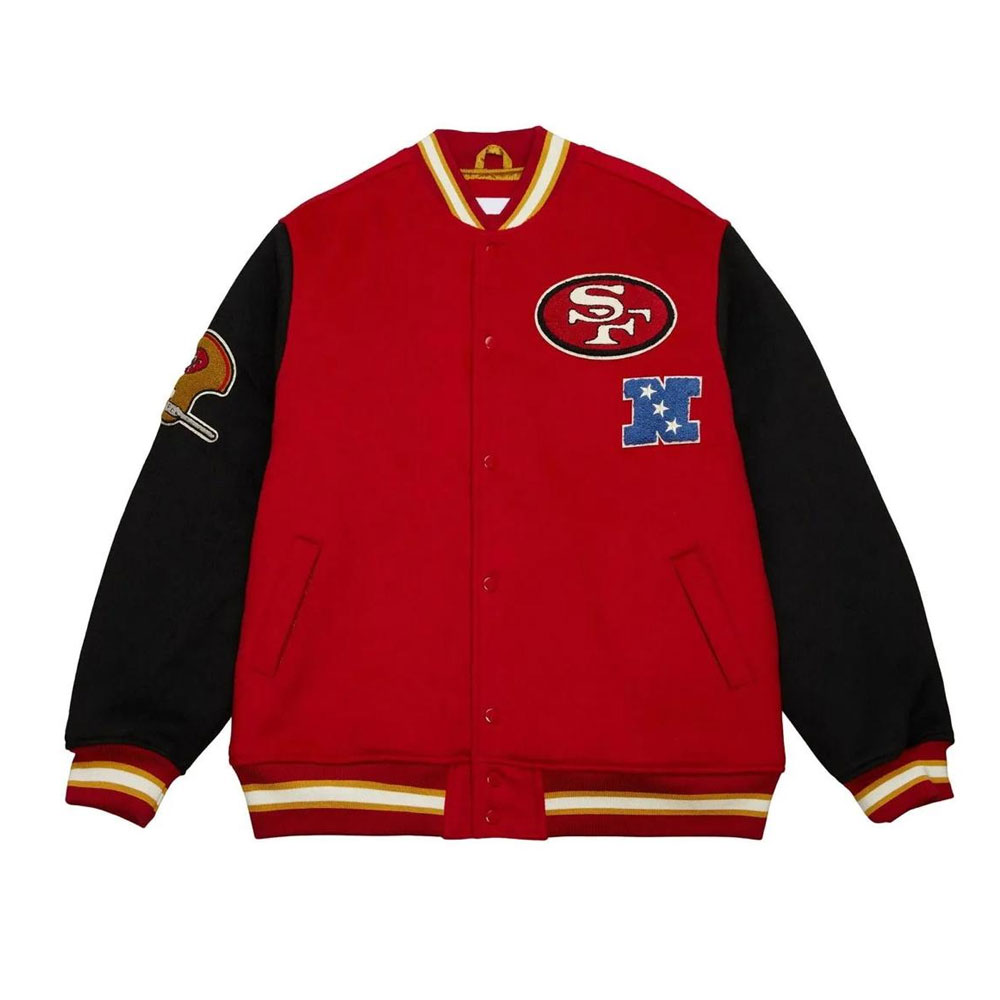 San Francisco 49ers Team Legacy Varsity Wool Jacket