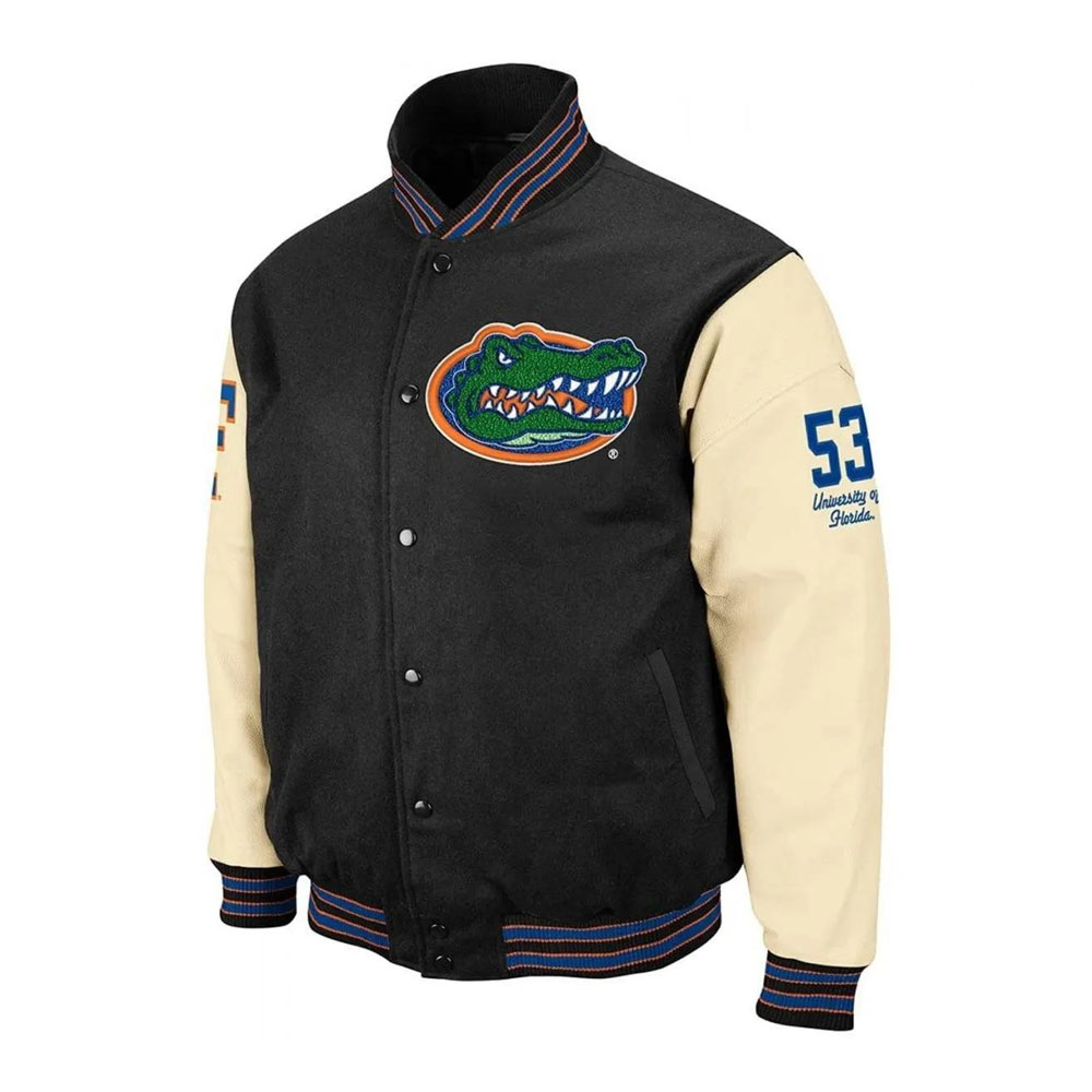 Florida Gators Letterman Varsity Wool with Leather Sleeves Jacket