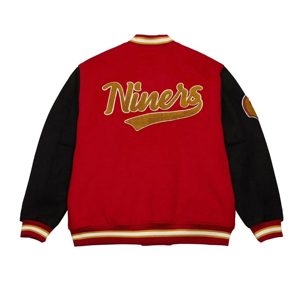 San Francisco 49ers Team Legacy Varsity Wool Jacket