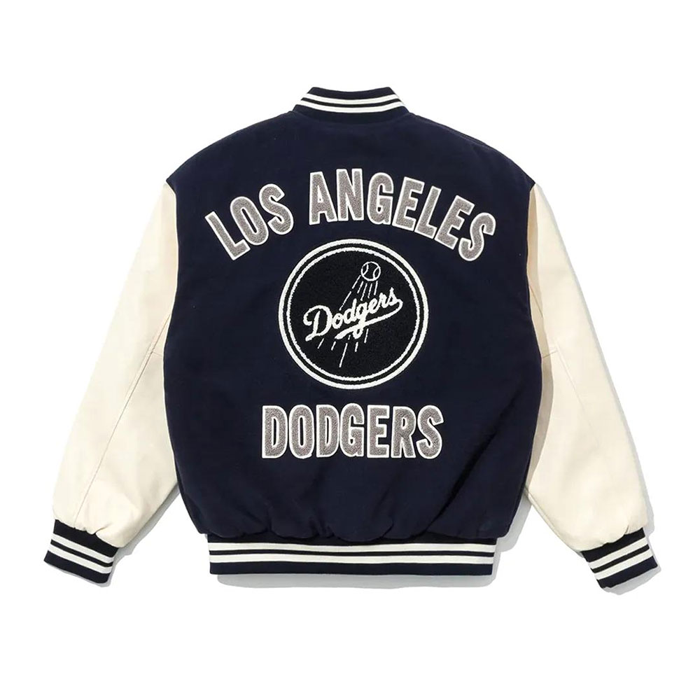 Los Angeles Dodgers Varsity Wool with Leather Sleeves Jacket