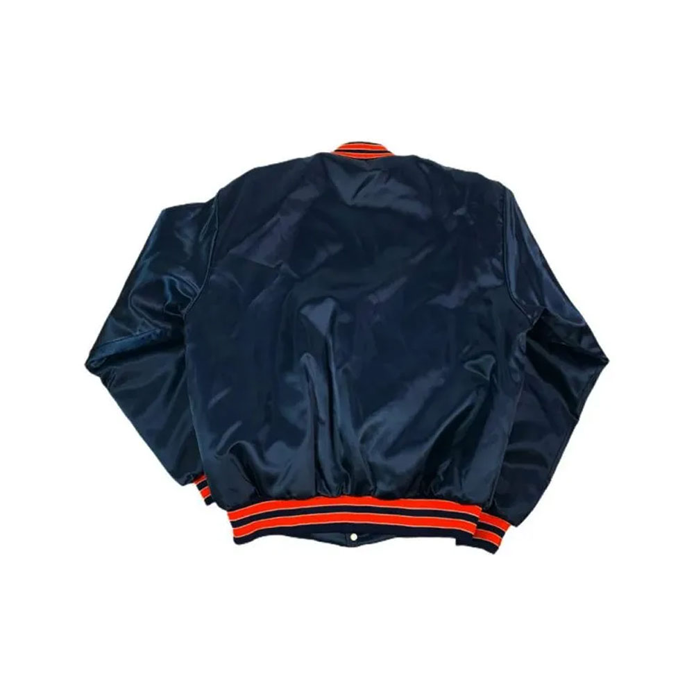 90’s Clemson Tigers Blue Bomber Satin Jacket