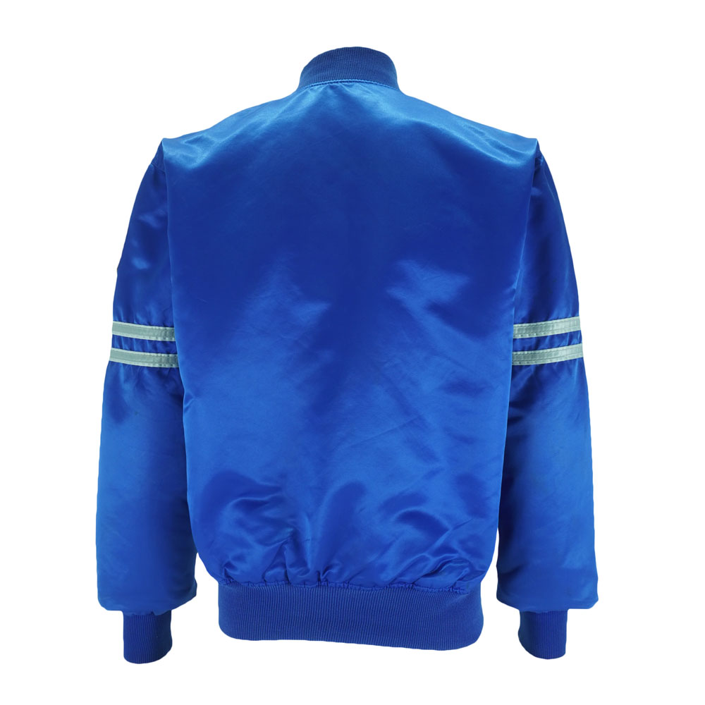 Super Bowl LVIII Dallas Cowboys Post Malone Blue Varsity Satin Jacket
