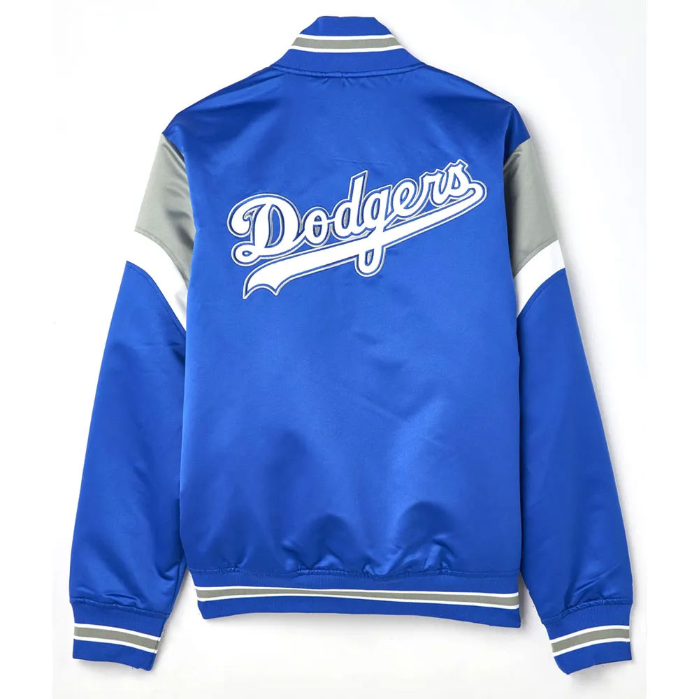 Los Angeles Dodgers Heavyweight Royal Blue Varsity Satin Jacket