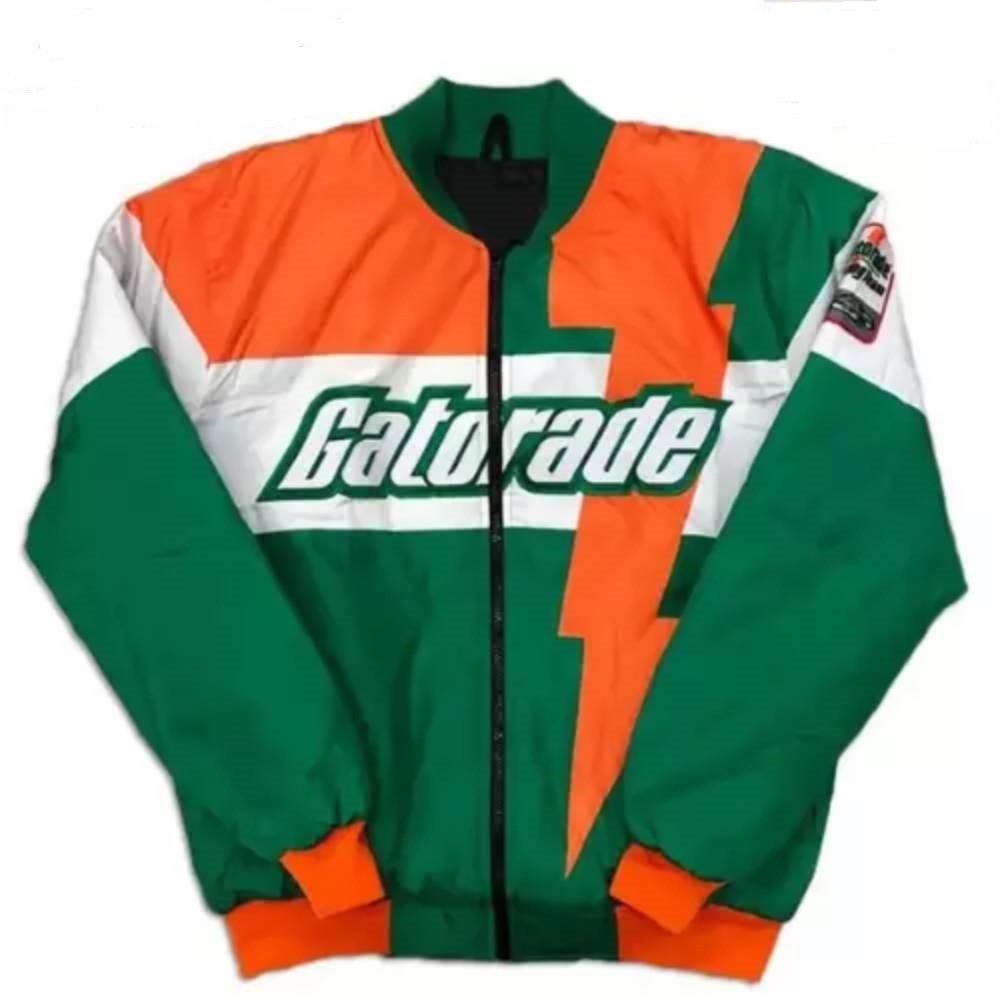 Gatorade Nostalgic Club Racer Vintage Bomber Varsity Satin Jacket