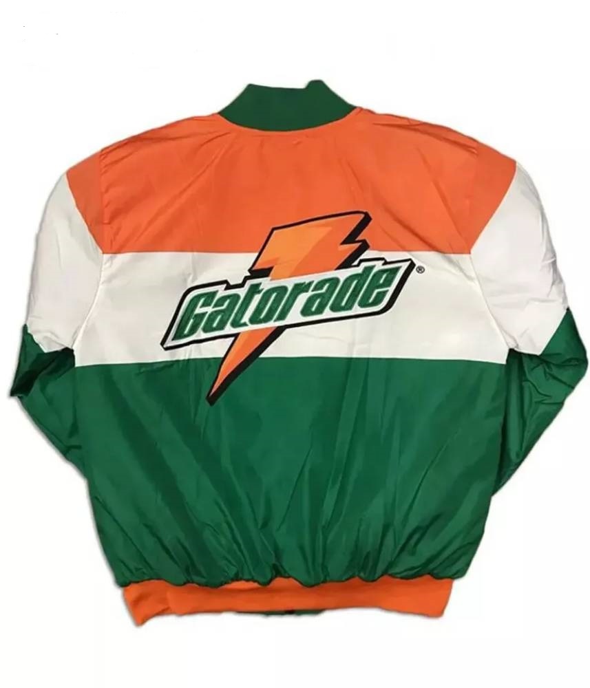 Gatorade Nostalgic Club Racer Vintage Bomber Varsity Satin Jacket