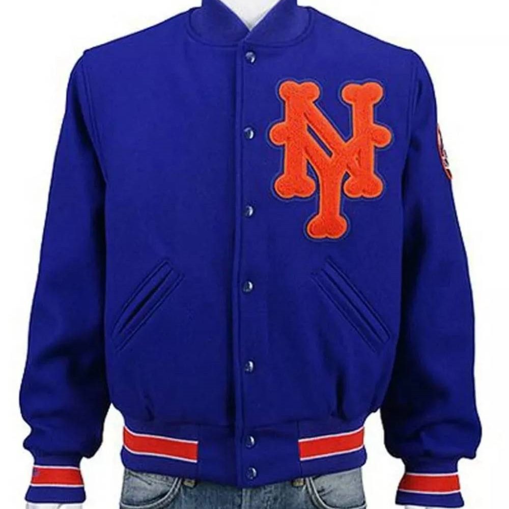 New York Mets Vintage Wool Varsity Jacket