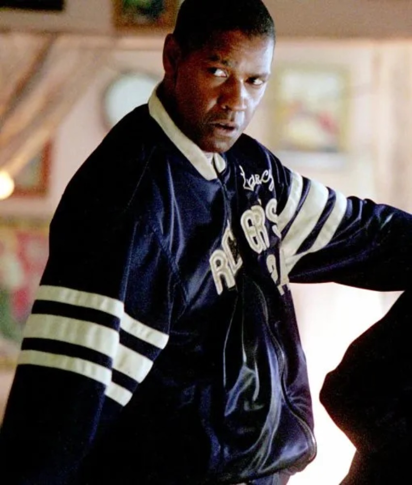 Denzel Washington Man on Fire Legacy Ruckers 24 John W. Creasy Satin Jacket