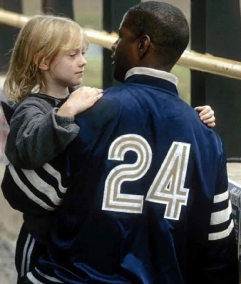 Denzel Washington Man on Fire Legacy Ruckers 24 John W. Creasy Satin Jacket - Image 3