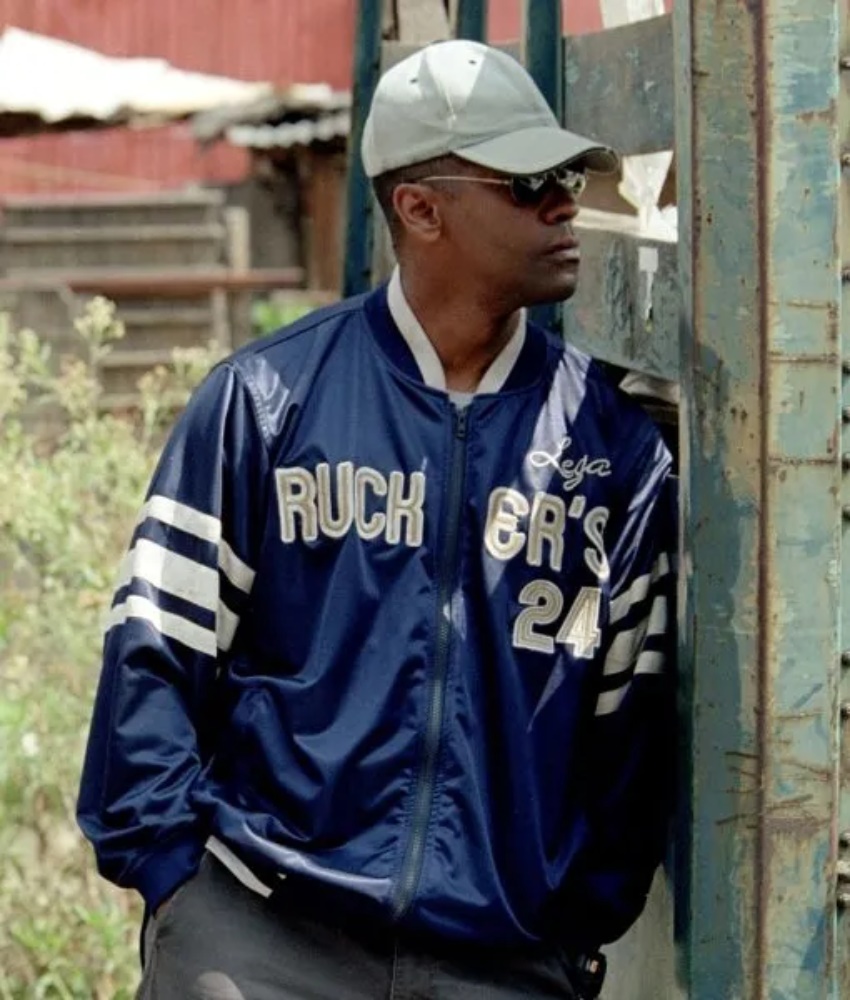 Denzel Washington Man on Fire Legacy Ruckers 24 John W. Creasy Satin Jacket - Image 4