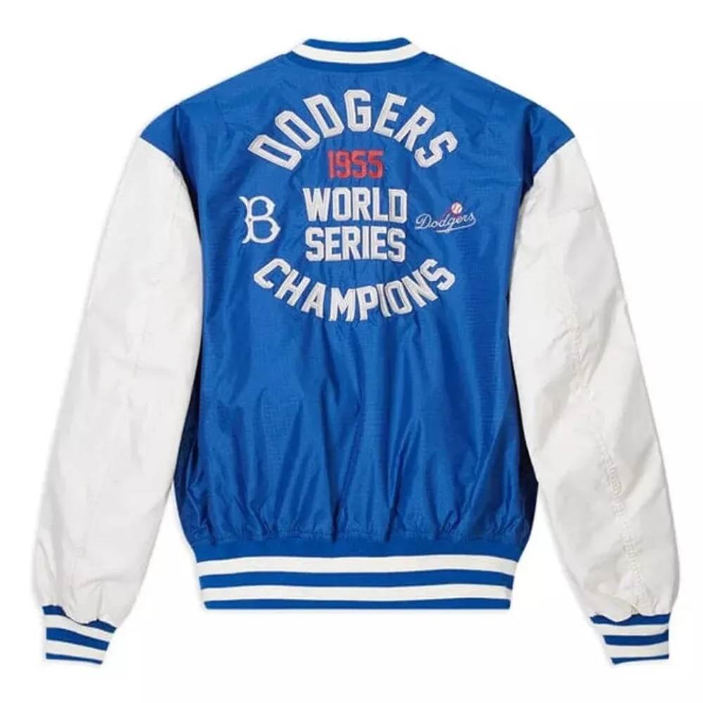 Baseball Brooklyn Dodgers Varsity Letterman Bomber Vintage Satin Jacket