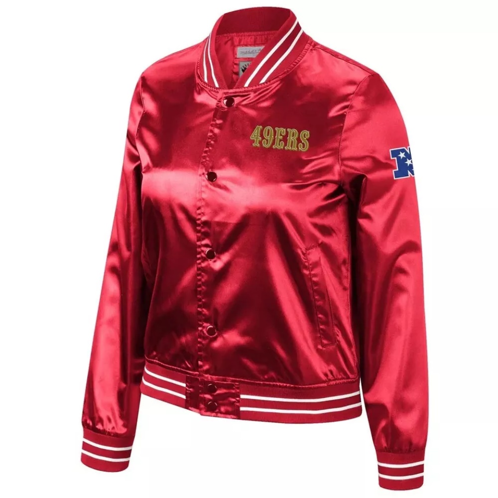 Faithful To The Bay San Francisco 49ers Red Satin Jacket