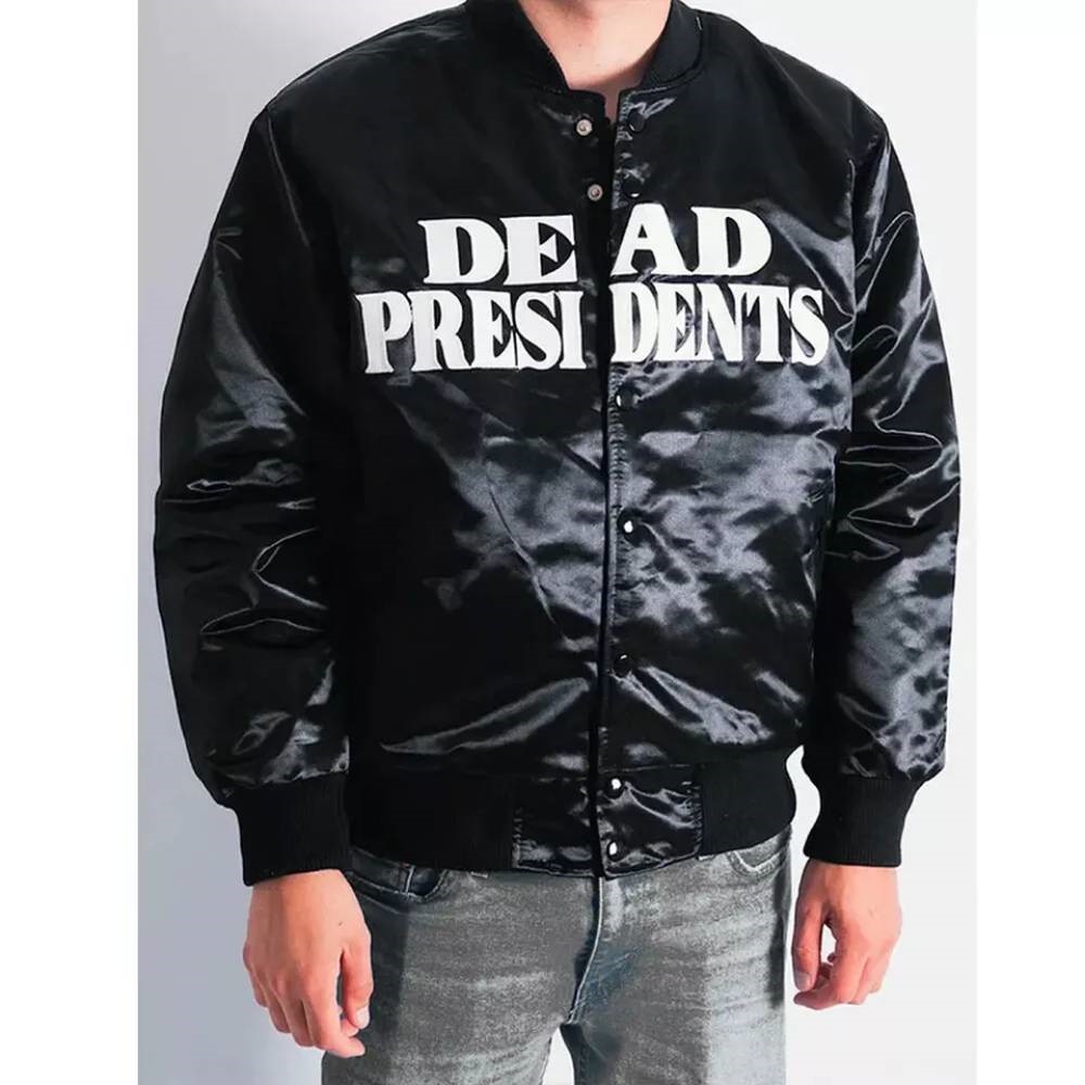 Headgear Classics Dead President Bomber Black Satin Jacket - Image 4