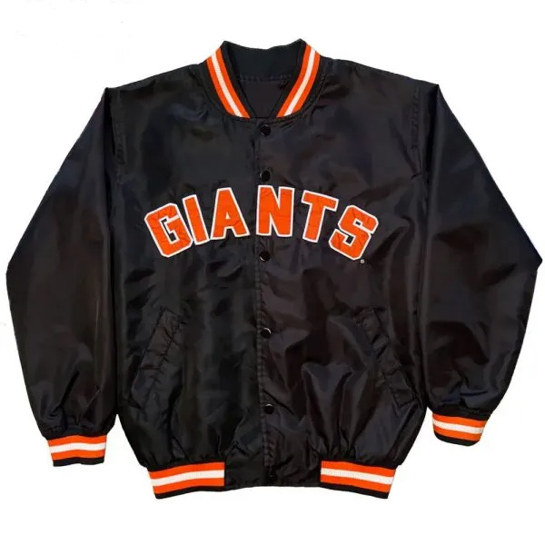 San Francisco Giants Bold Black Satin Jacket