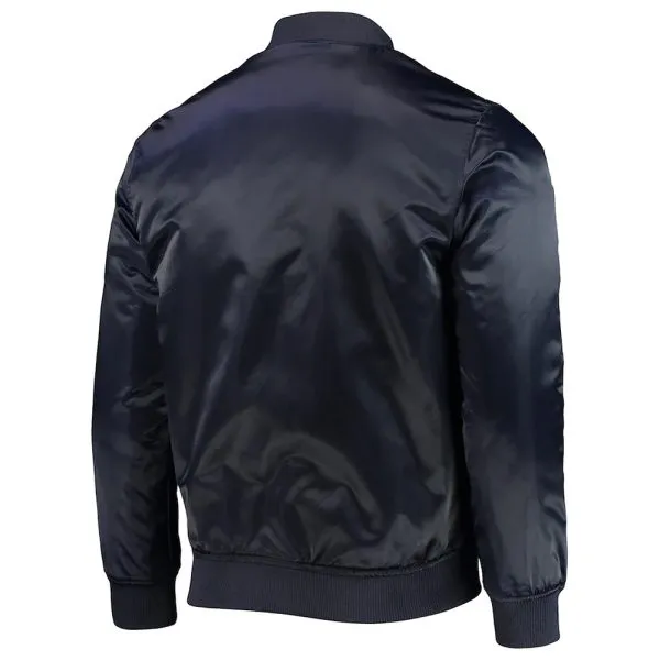 Boston Red Sox Wordmark Navy Blue Satin Jacket