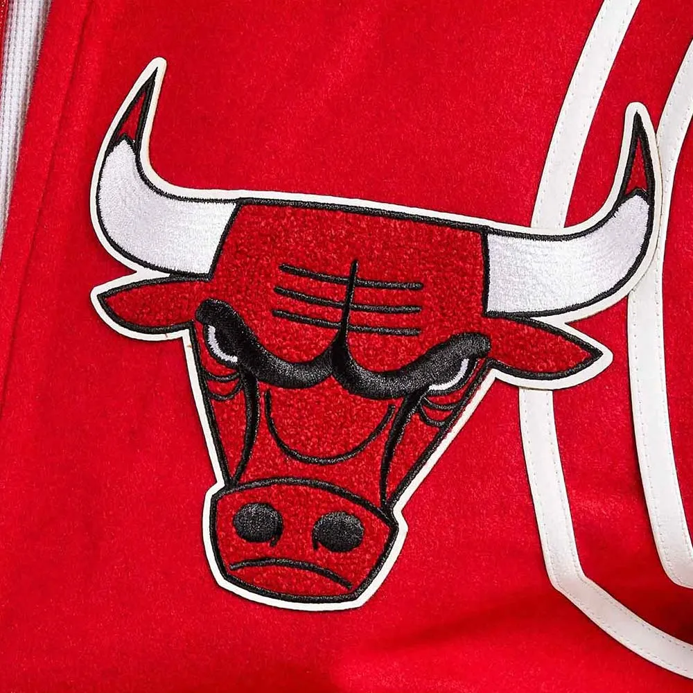 6X Champs Chicago Bulls Red Varsity Wool Jacket