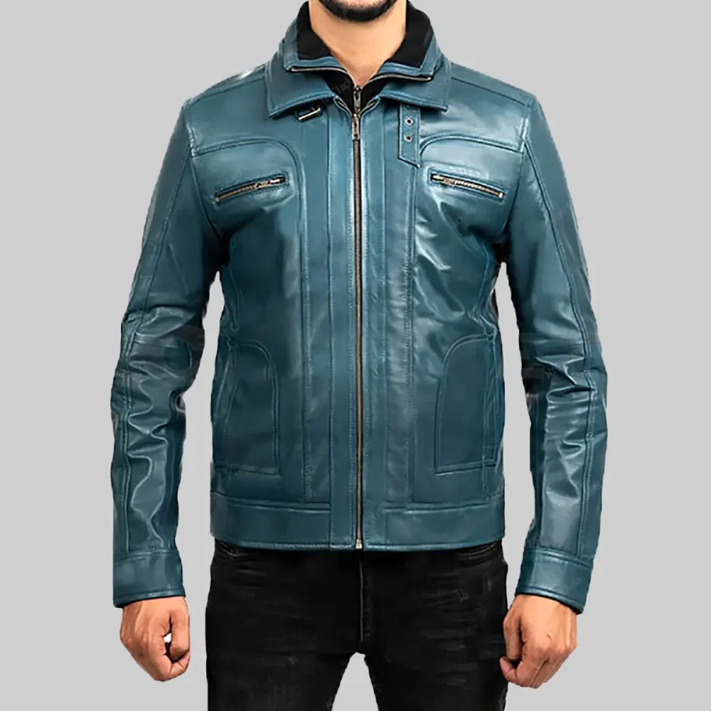 Hayden Blue Biker Jacket