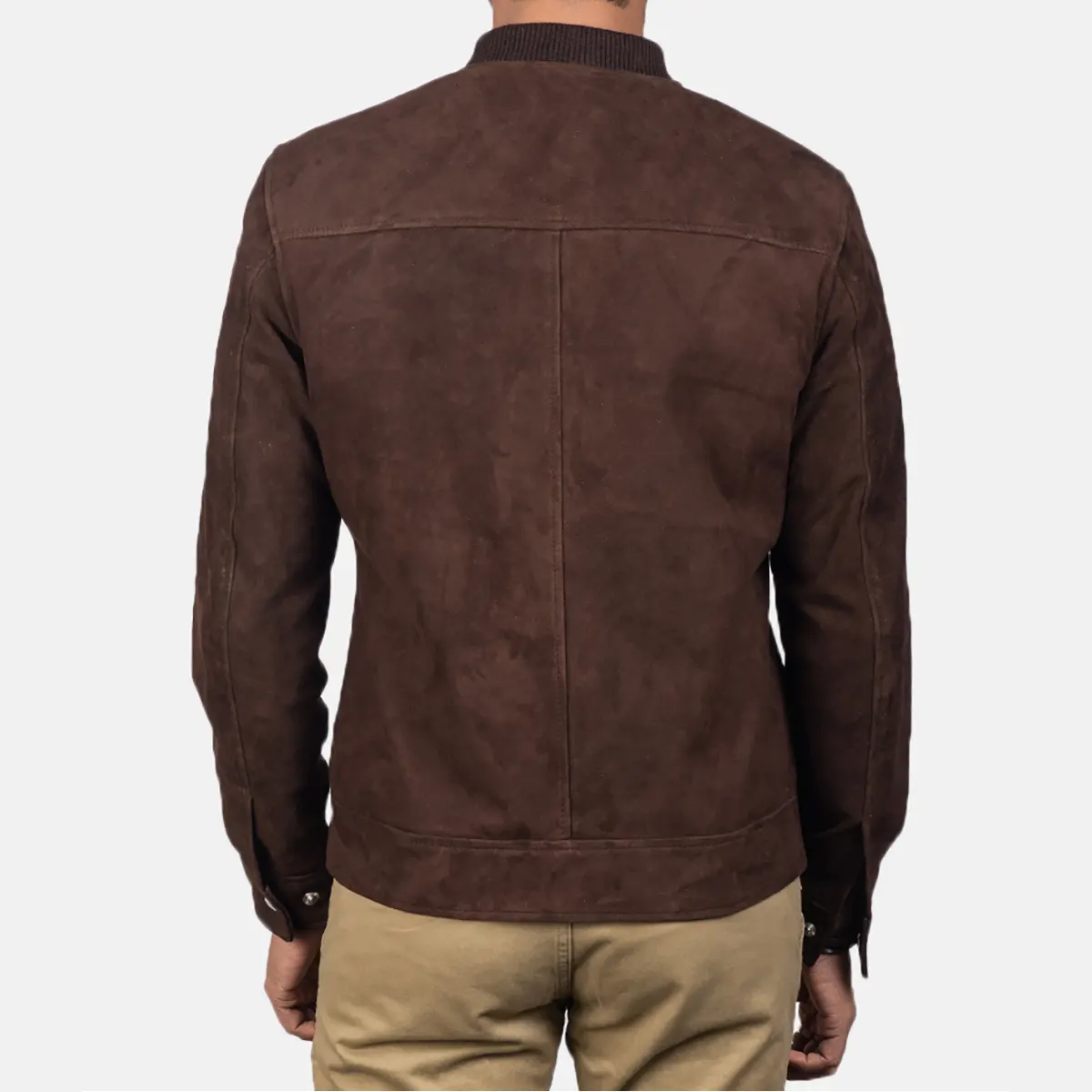 Men’s Brown Suede Jacket - Image 2